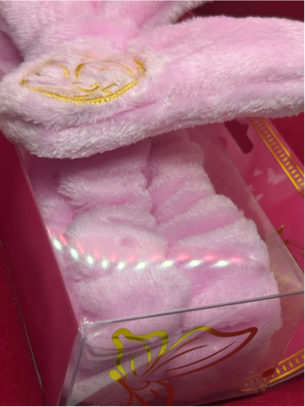 Wicked Women's Spa Headband One Size Pink Gold